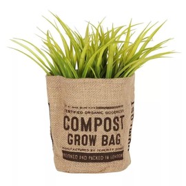 Biodegradable Grow Pot Nursery Pots - Growing Plants - Flowers Vegetable Planter - Potting Bags - Jute Fabric - Planting - pack of 2
