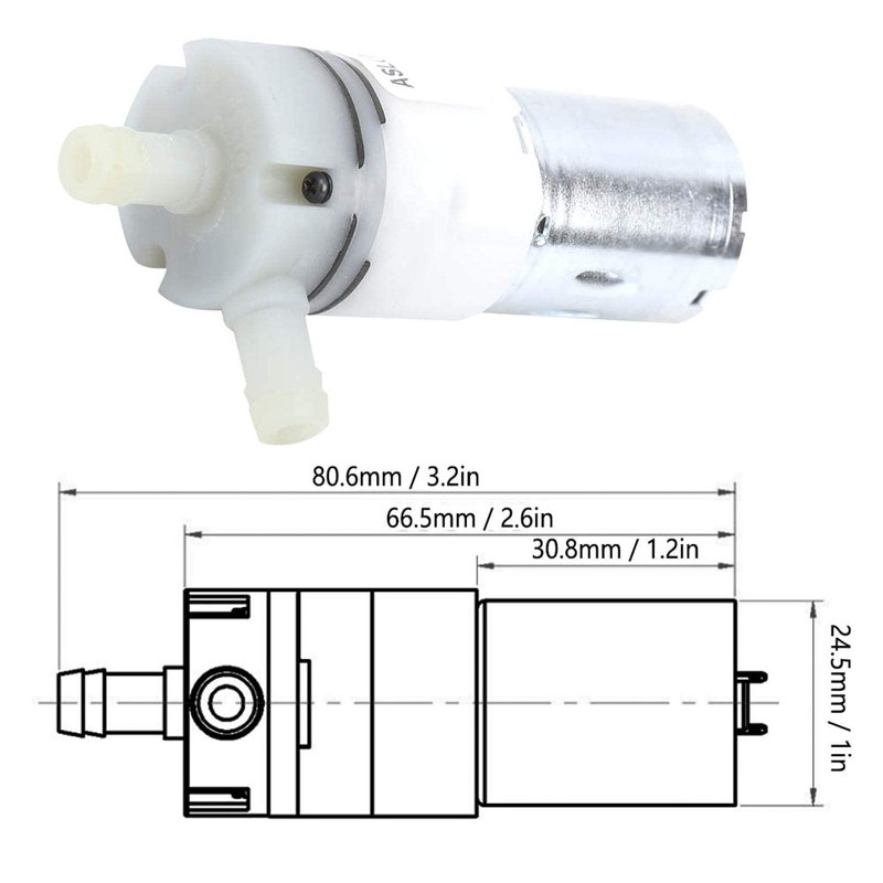 Mini Micro Submersible Motor Pump Stainless Steel AntiCorrosion Micro Portable