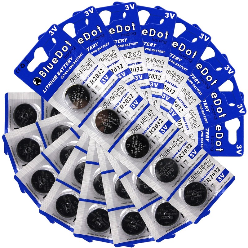 BlueDot Trading Batteries High Power Lithium 3V CR2032 Coin Battery