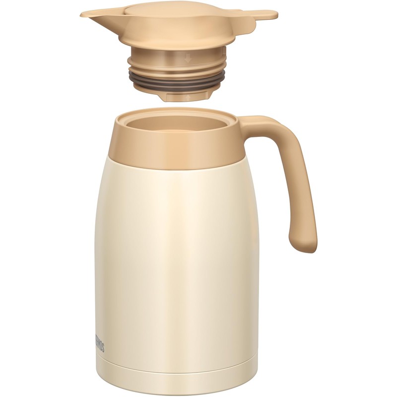 Thermos TTB-1501 CRW Stainless Steel Pot 1.5L Cream White