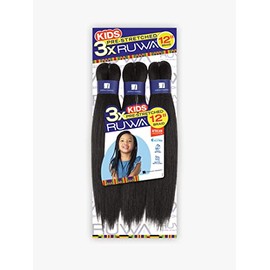 Sensationnel 3X RUWA PRE-STRETCHED KIDS BRAID 12â³ (3-PACK, 1)