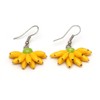 Idin Handmade Earrings - Miniature bananas polymer clay drop earrings