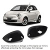2 Pcs Door Side Rearview Mirror Cover Cap Left Right