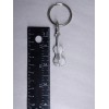 Vintage Albert Elovitz Violin Music Keychain Silver Pewter 2 Inch