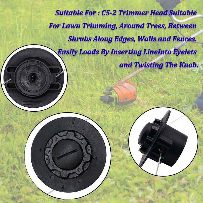 JIEOADOU C5-2 Trimmer Head Replacement for Stihl FS38 FS40 FS45