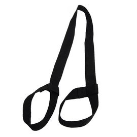 KOMBIUDA Adjustable Cotton Yoga Mat Strap Sling for Easy Carrying Black Yoga Mat Carrier for Exercise and Fitness Durable and Comfortable Yoga Strap for Transporting Yoga Mats