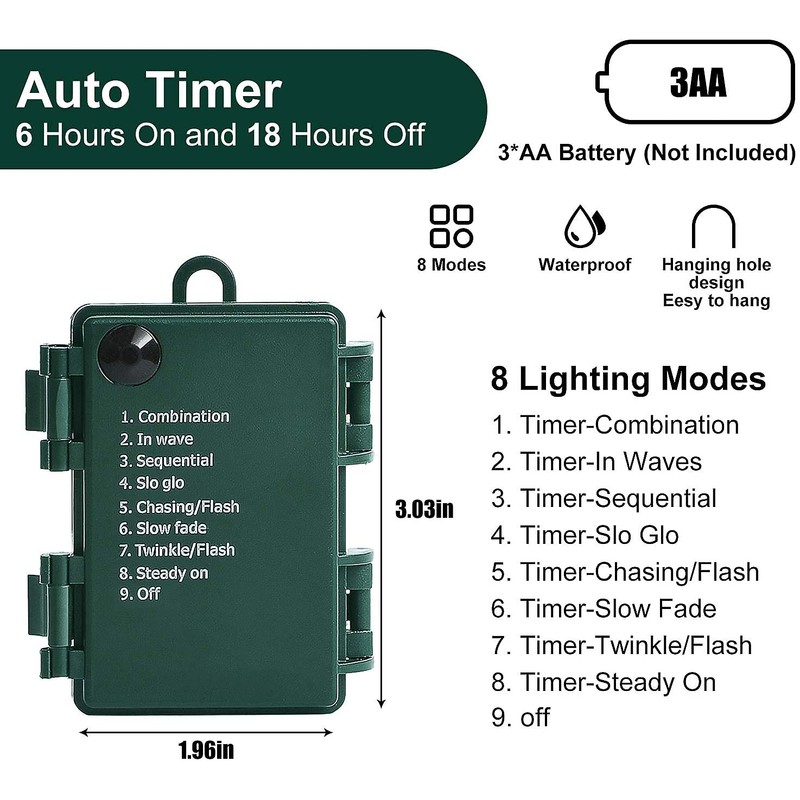 LOENDE Battery Operated Globe String Lights, Crystal Globe String Lights