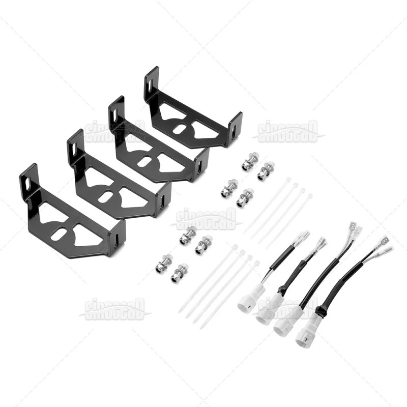 sinocea0 For Yamaha YXZ1000R Front LED Headlight Assembly Mount Brackets