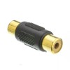 CABLE WHOLESALE Gold Plated RCA Coupler, Female RCA-FFG
