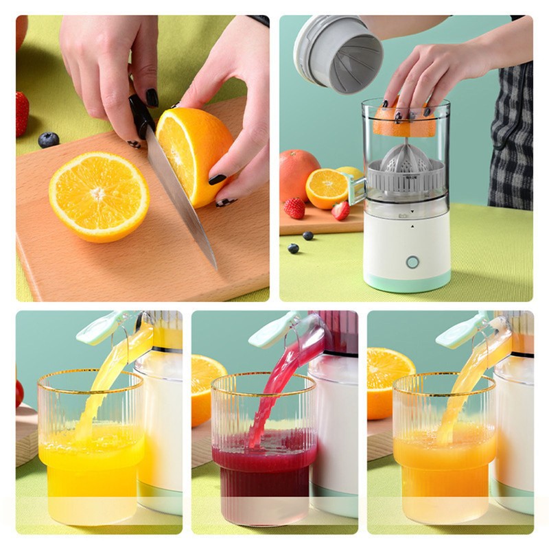 Juice Machine 360° Portable Electric Automatic Orange Juice Extractor Maker