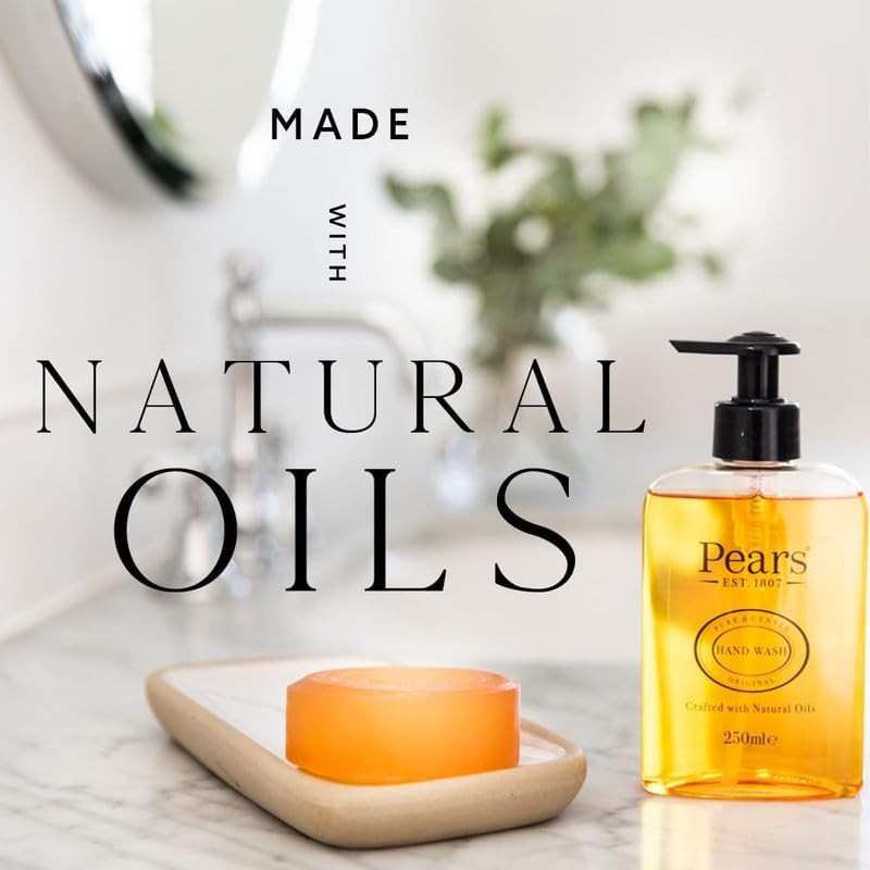 Pears Natural Amber Soap Bars 125g 6 Pack + 1x