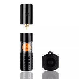 Dragoart Rotary Wireless Tattoo Pen Brushless Motor W/ Ring Switch Digital Tattoo Machine - Silver