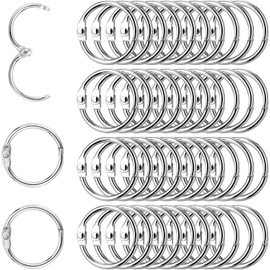 Loose Leaf Binder Rings 100pcs,Binder Rings Home Office Book Rings for Scrapbook Notebook,1.14inch/30mm Binder Rings Card Rings Key Rings for Index Cards, Flash Cards, Classroom, Office, Home