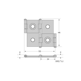 High Logic P-715 Hinge (Folding Screen) 24 x 45