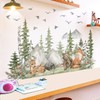 LOONELO Jungle Wild Animal Wall Clings, Giant Mountain Forest Tree