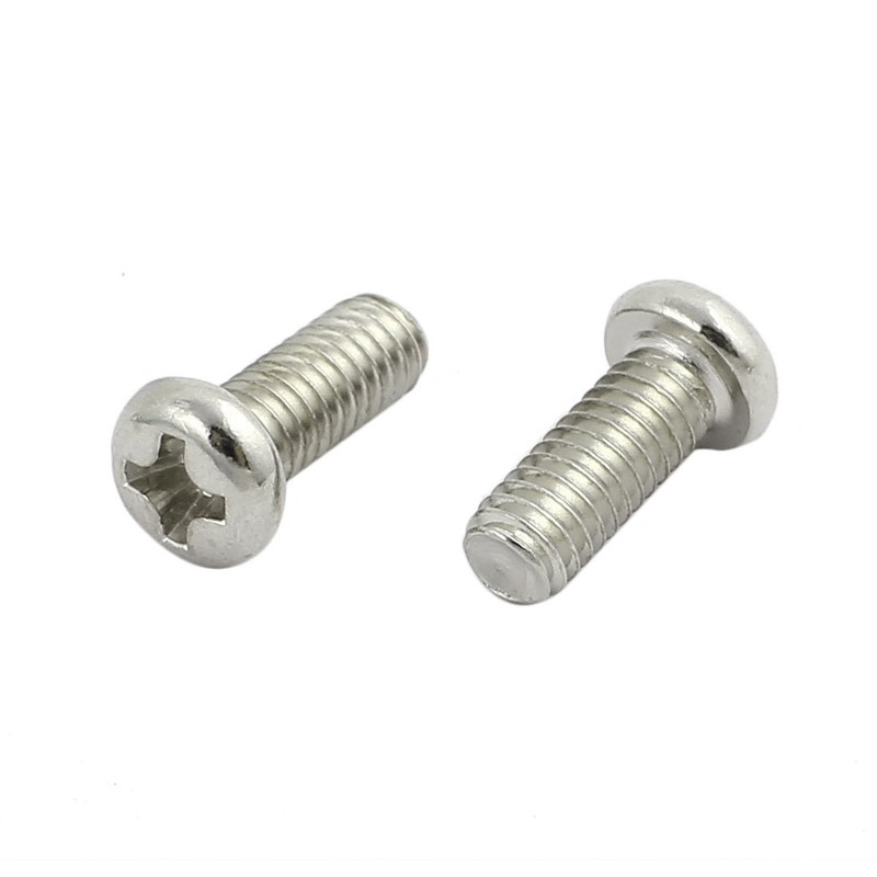 Sourcingmap 50pcs M4 x 9mm Stainless Steel Pan Head Phillips