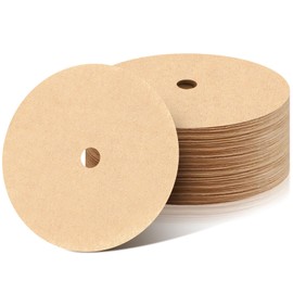 200Pcs Disc Coffee Filters, 3.5in Natural Percolator Coffee Filters for Percolator Coffee Pot and Flat Bottom Basket