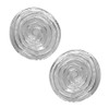 Vinani Circle Spirals OSA Silver Stud Earrings