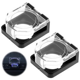 2 Pcs Power Push Button Switch Covers, Waterproof Dustproof Computer Power Button Protector for 22 mm 7/8" Mounting Holes, Computer Desktop Buttons Industrial Control Panels, Collision Resistant