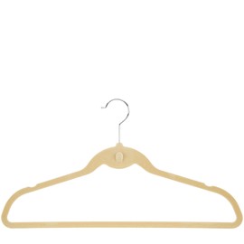 Black Velvet, Non-Slip, Slim Clothes Hangers, Closet Organizers, Space Saving, Organizational, Cascading Hangers in Black- Pack 60 with 10 Pant Clips Space Saving Cascading