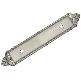 Cosmas 10 Pack 9466SN Satin Nickel Cabinet Hardware Handle Pull Backplate/Back Plate - 3" Inch (76mm) Hole Centers