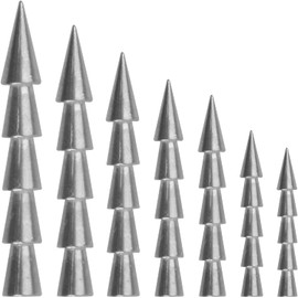 Fishing Weight Sinker Tungsten Nail Sinker Weights Fishing Tackle Lure Baits Various Sizes Tungsten Worm Insert Fishing Weights (1.3g (Pack of 10))