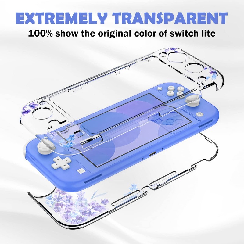 DLseego Case Compatible with Switch Lite, Protective PC Cover for
