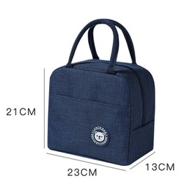 WUWYOUWL Lunch Bag,Cute Carton Insulated Lunch Box,Reusable Lunch Cooler Bags,Waterproof Lunchbag, Foldable Lunch Bag for Women, Men, Kids and Students Travel Picnic School (Grey)