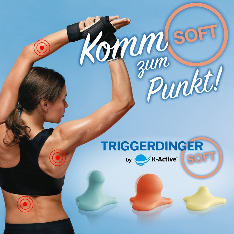 Triggerdinger by K-Active® Comfy Set Soft, Trigger Point Pusher Set,