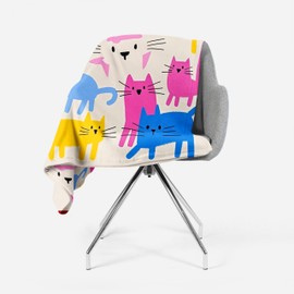 [Limited Design and Washable] Fleece Blanket for Summer, Perfect Gift, 300g/m2, Air Conditioning, Cold Protection, For Children, Bedroom, Office, Baby Care, Lightweight, Breathable, Towel Blanket