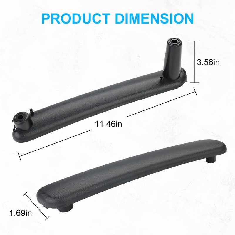 JDMON 2PCS Black Interior Door Handles Replacement for Mitsubishi Eclipse