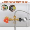 Extend a Stay RV Propane Kit, Propane Gas Brass Tee