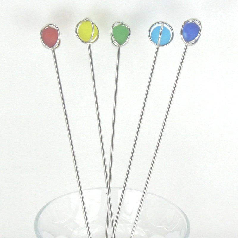 Nagao Planet Muddler Red, Yellow, Green, Blue, Navy, Set of