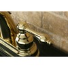 Kingston Brass KB5612AL Restoration 4-Inch Centerset Lavatory Faucet, Polished Brass
