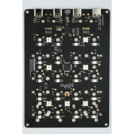 Unbranded Hub20 Kit - Customizable Macro/Number Pad, Rotary Encoder, 3-port USB Hub WHITE