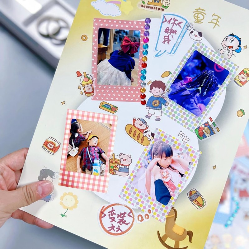 KEQAR 20 Pcs Bunte Film Aufkleber Set für Instax Mini