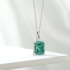 Gem Stone King 925 Silver Green Malachite and White Lab