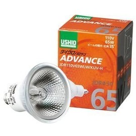 Ushio JDR110V65WLW/KUV-H Dichroic Halogen 65W Wide Angle 1 Piece (Formerly Model JDR110V65WLW/K)
