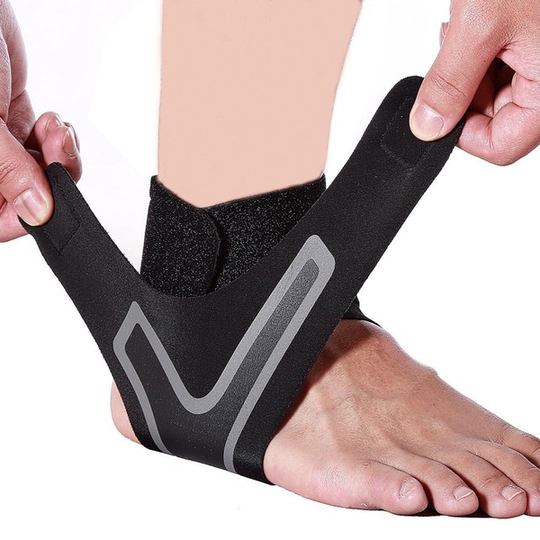 KIPETTO Ankle Support, Adjustable Wrap Ankle Brace For Running, Dance, Basketball, Injury Recovery - 1 Pair
