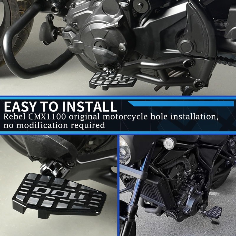 GFARDMOTO Wide Motorcycle Foot Pegs Pedals Honda Level 1100 CMX1100