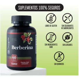 Berberina Hcl 97% 60 Caps De 500mg Momosie