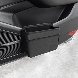 Car Trash Can, Car Garbage Bag, Car Storage Case, Hanging Type, Seat Back Pocket, Small Items, Car Bottle Storage, Multi-Pocket Design (Black)