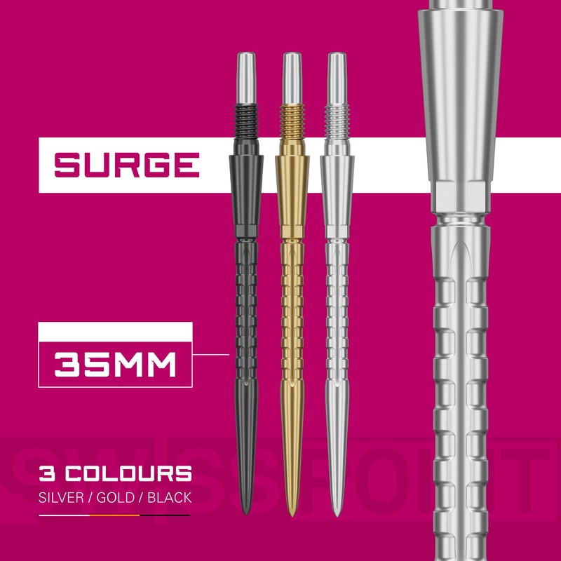 TARGET Darts Swiss Point Storm Dart Points, Surge (3 Pack