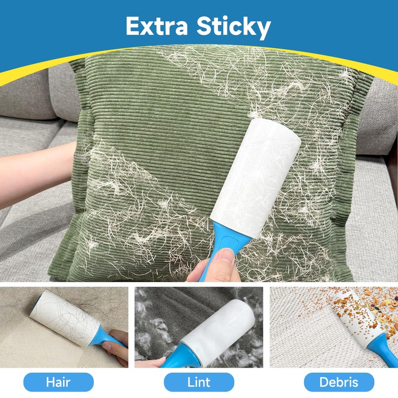 Swihauk 600 Sheets Extra Sticky Lint Rollers for Pet Hair,