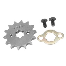 A ABSOPRO Motorcycle Front Motor Pinion 428 Chain 14T 17mm for ATV UTV 110cc 125cc 140cc 150cc 160cc Engines Titanium Colours