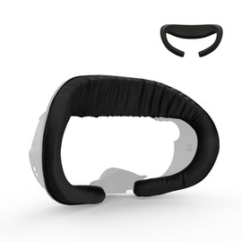 UPOK Ice Silk Face Pad Cushion Compatible with AMVR Facial Interface - Breathable Facial Pad Replacement Comfort Accessories for Meta/Oculus Quest 3 (Black, 0.63 inch)