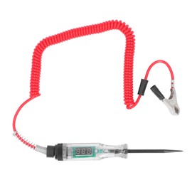 Automotive Test Pen LED Circuit Tester Digital Display Electric Tester for Voltage Current Resistance Detection Red Wire New Type
