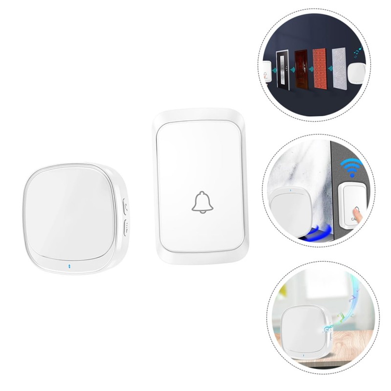 SHINEOFI 1Set Wireless USB Doorbell Intelligent Door Chime with Melodies