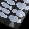 Nails Mold Sticker 4Sheets Silicone Nails Mold Pads Dual Form