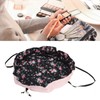 Drawstring Makeup Bags Cosmetic Bags Large Capacity Inner Zipper Pockets